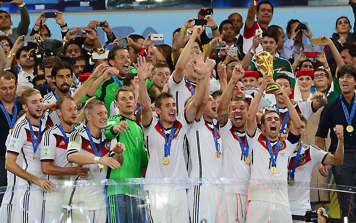 Deutschland nach dem Sieg der WM 2014