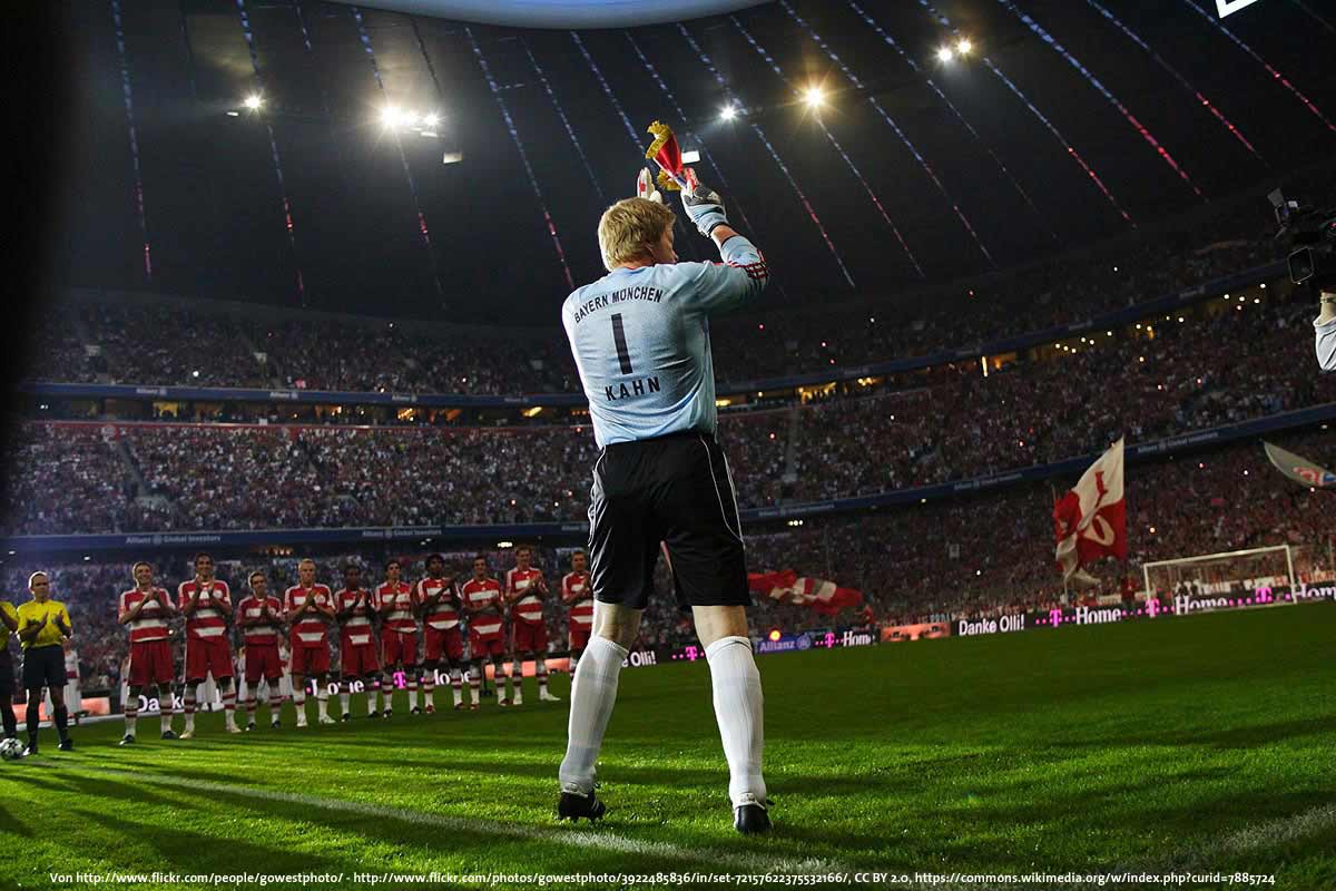 Oliver Kahn bei seinem Abschiedsspiel in der Münchener Allianz Arena.