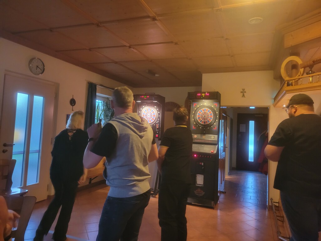 Die Spieler während ihrem Spiel